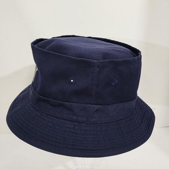 Dallas Cowboys Men's Vintage New Era Navy Blue Main Bucket Hat Front Logo Star - Picture 3 of 9